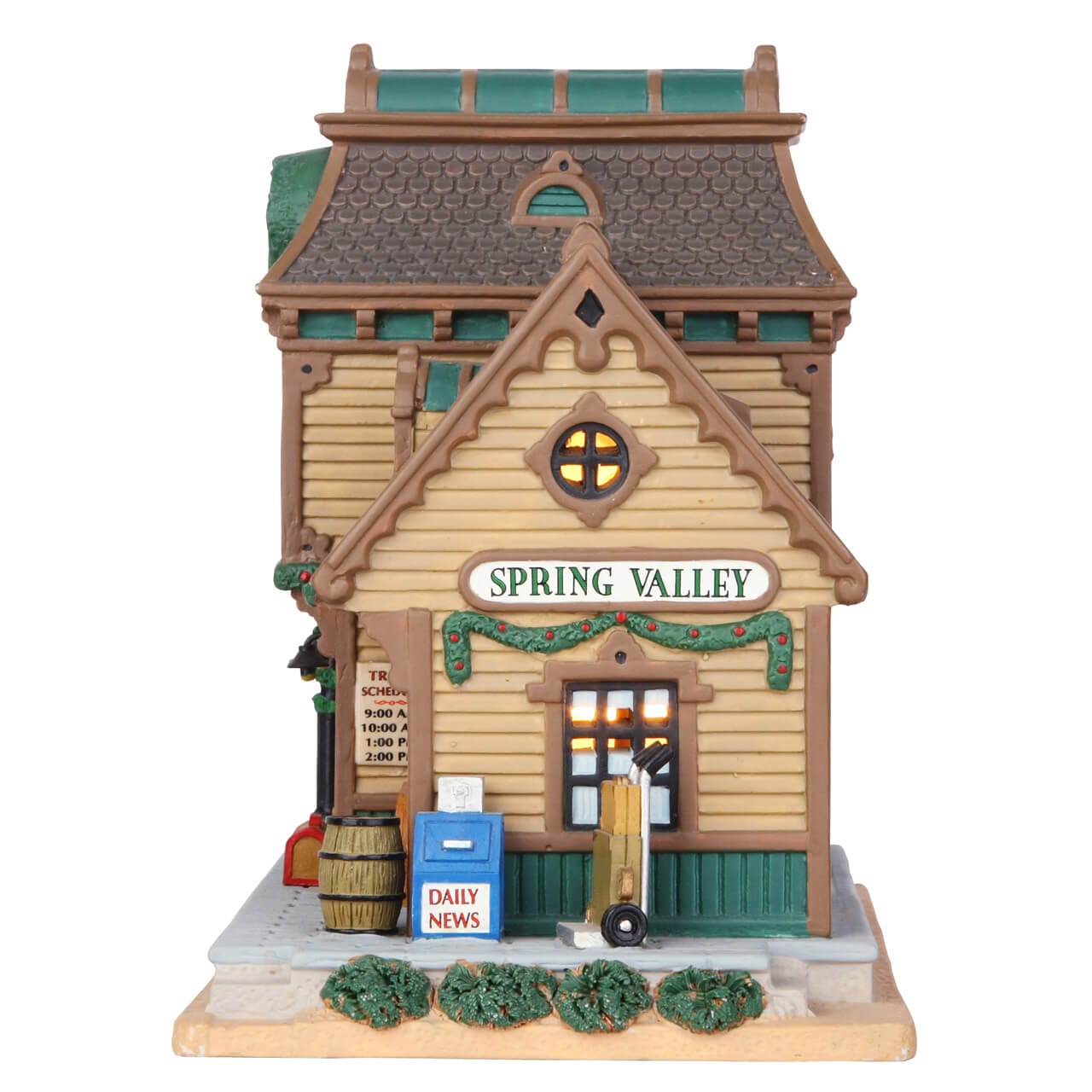 lemax-spring-valley-depot-gare-miniature-de-village-de-no-l image 2