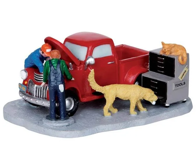 lemax-truck-tinkers-camion-miniature-accessoire-village-de-no-l image 1