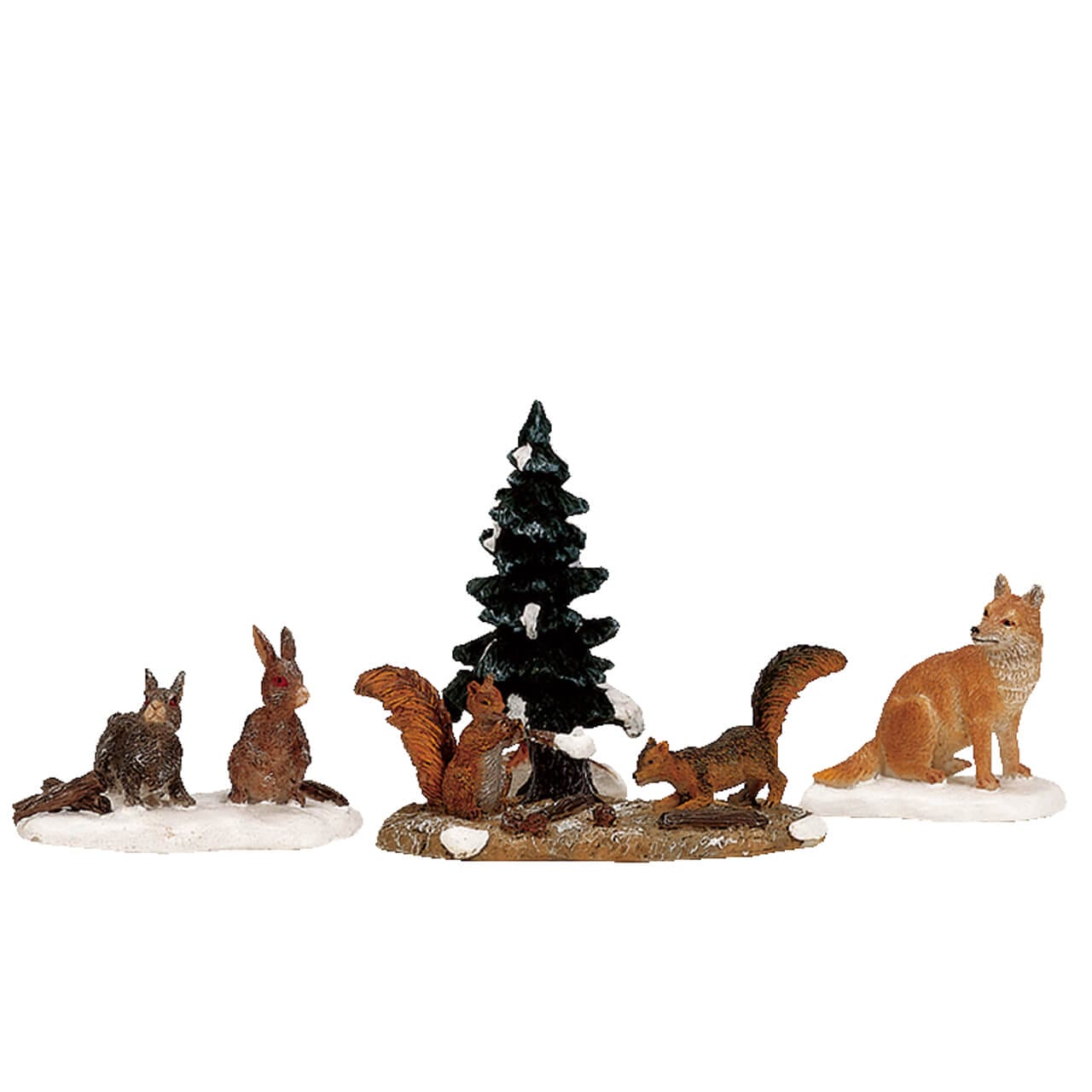 lemax-woodland-animals-set-de-4-animaux-for-t-vail-village image 1