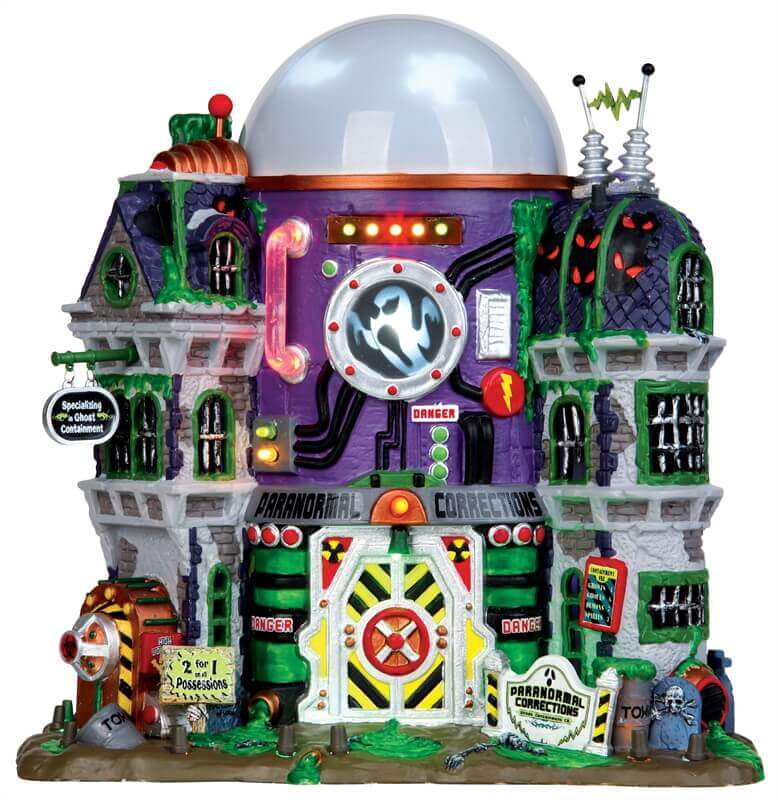 lemax-ghost-containment-building-grand-b-timent-spooky-town-lumineux image 1