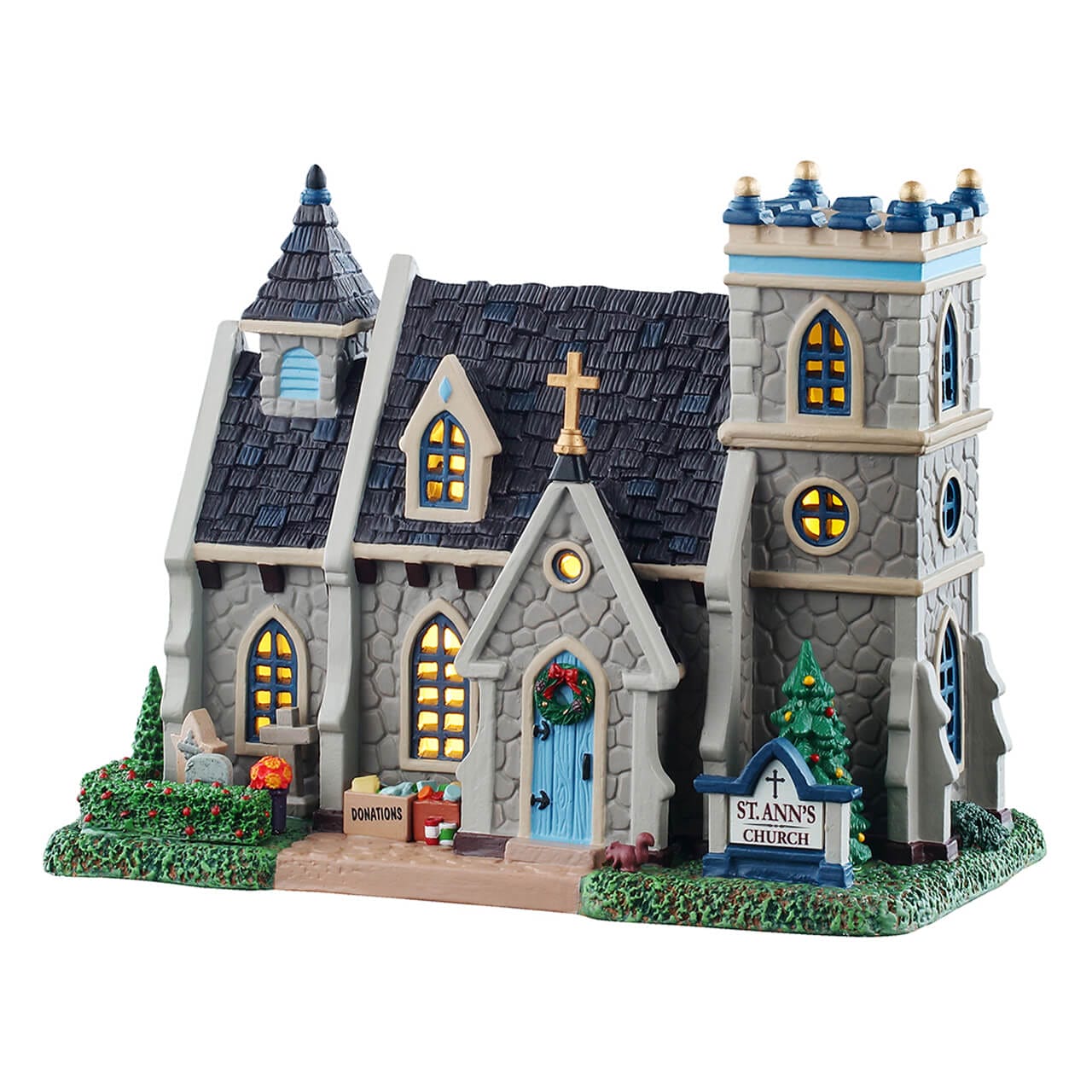lemax-st-ann-s-church-glise-miniature-lumineuse-caddington image 1