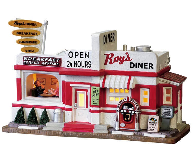 lemax-roy-s-diner-diner-am-ricain-miniature-lumineux-village-de-no-l image 1