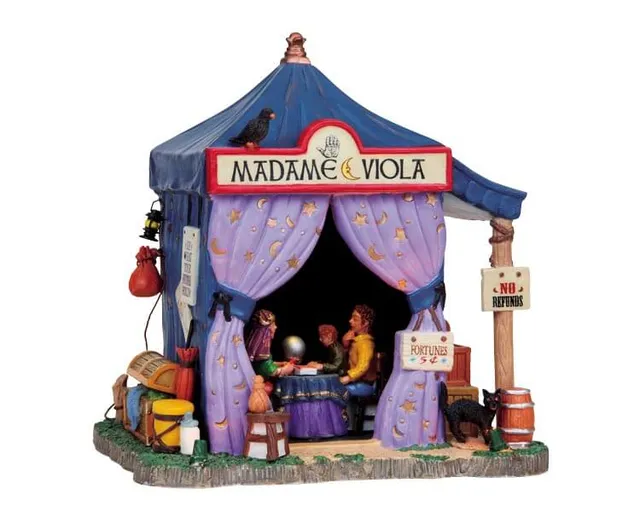 lemax-madame-viola-s-tent-b-timent-lumineux-village-miniature image 1