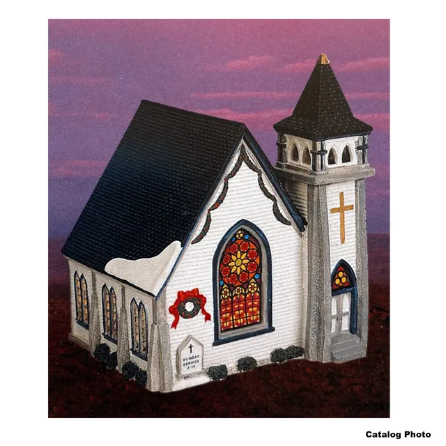 lemax-church-of-the-good-shepherd-glise-miniature-lumineuse image 1