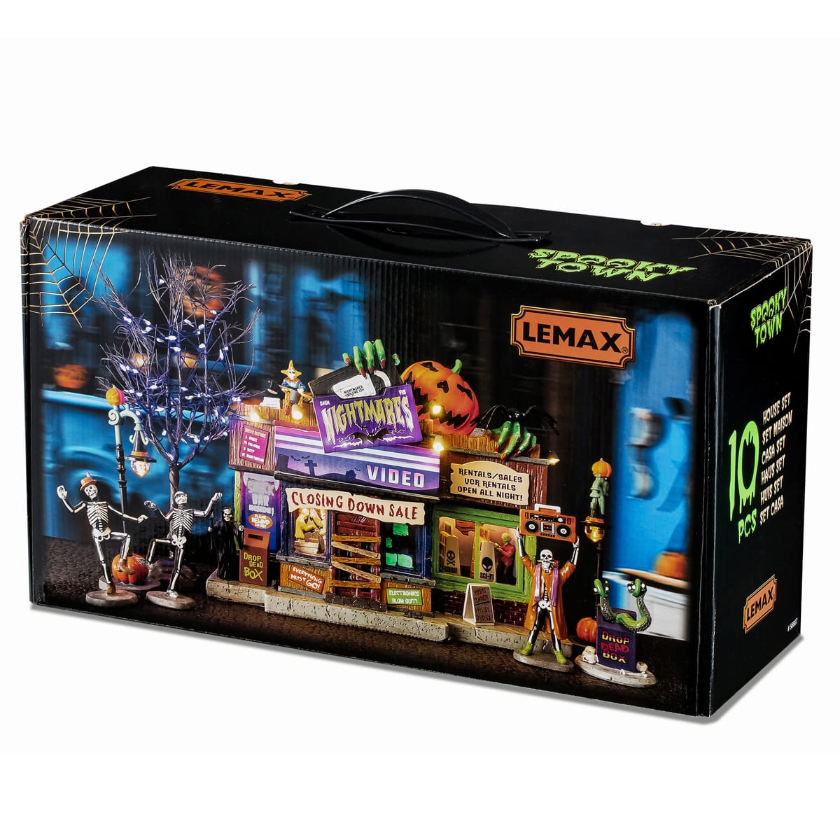 lemax-nightmares-video-set-boutique-horrifique-spooky-town image 2