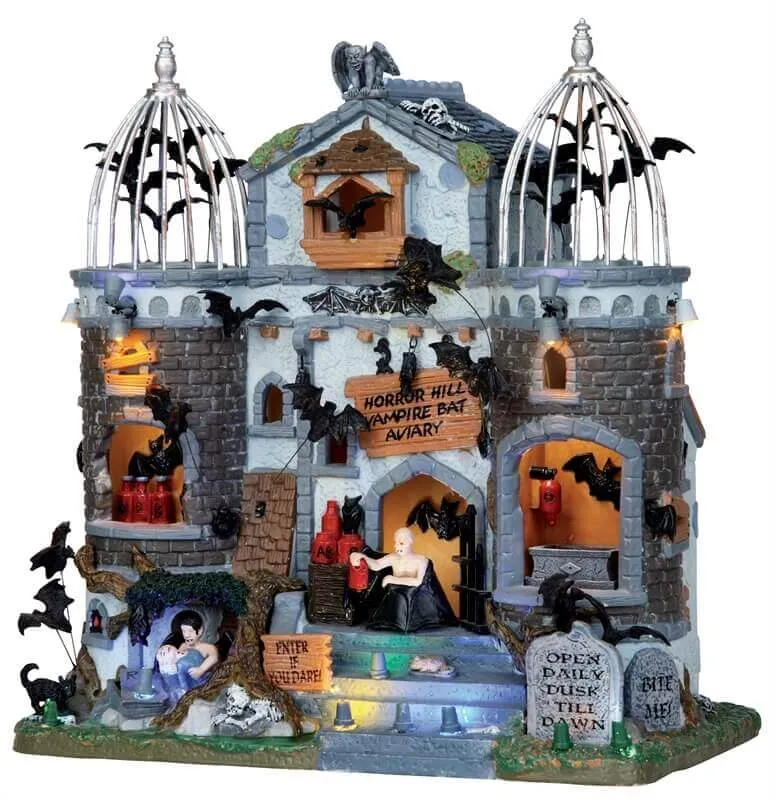 lemax-vampire-bat-aviary-b-timent-lumineux-spooky-town image 1