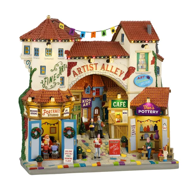 lemax-artist-alley-rue-des-artistes-lumineuse-caddington image 1
