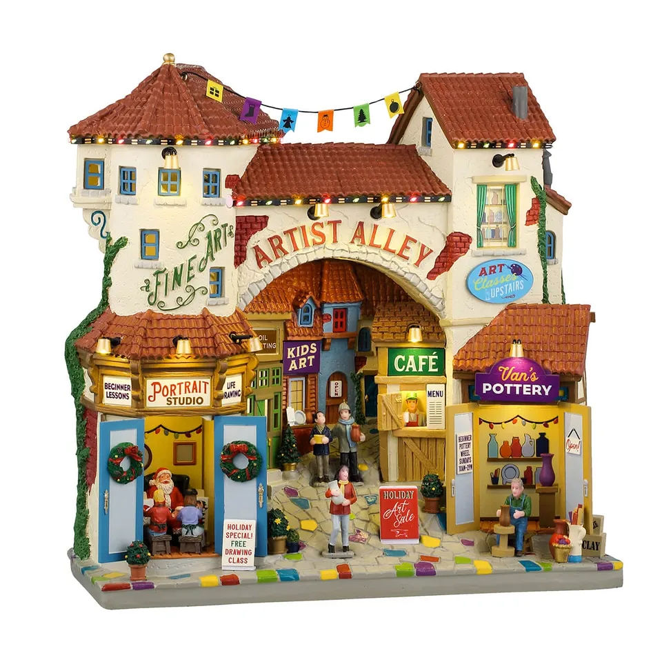 lemax-artist-alley-rue-des-artistes-lumineuse-caddington image 1