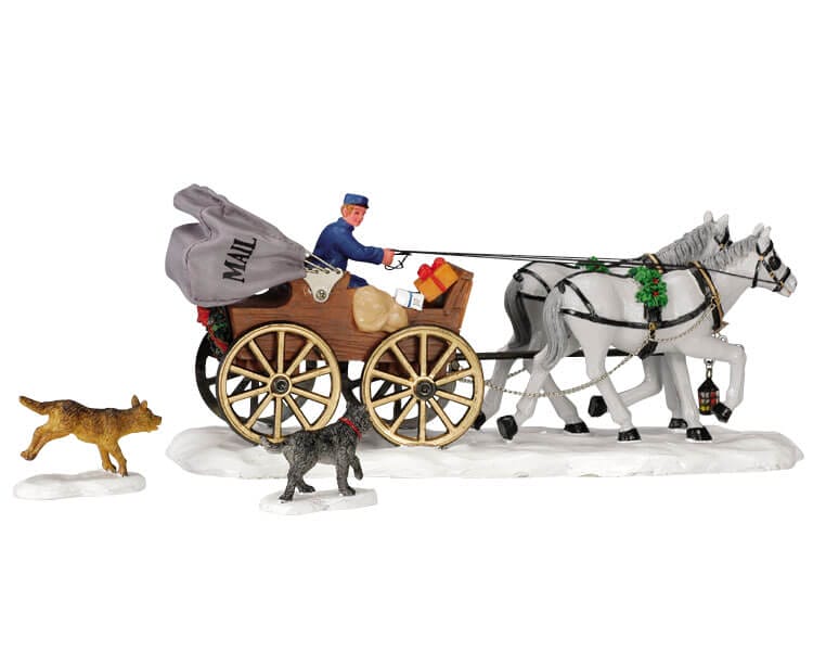 lemax-mail-carriage-cal-che-postale-village-de-no-l image 1