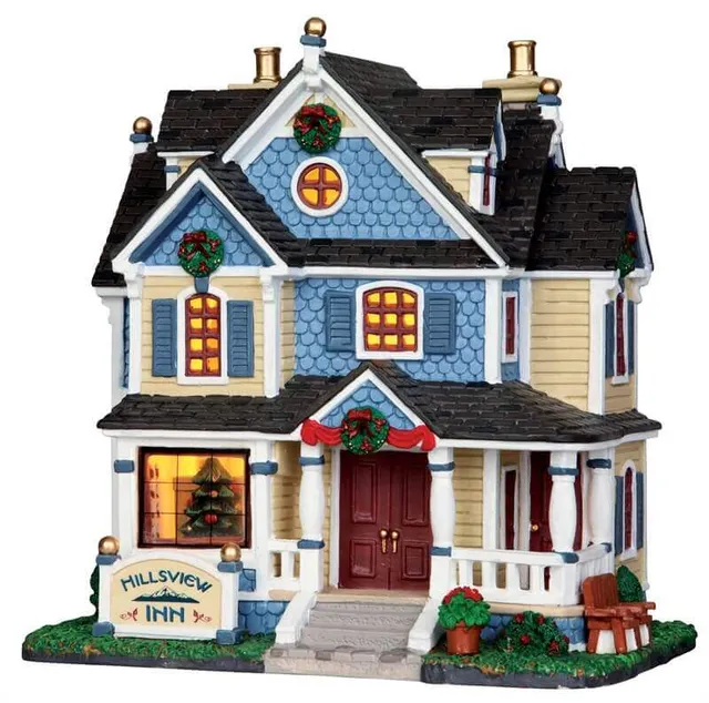 lemax-hillsview-inn-maison-miniature-lumineuse image 1