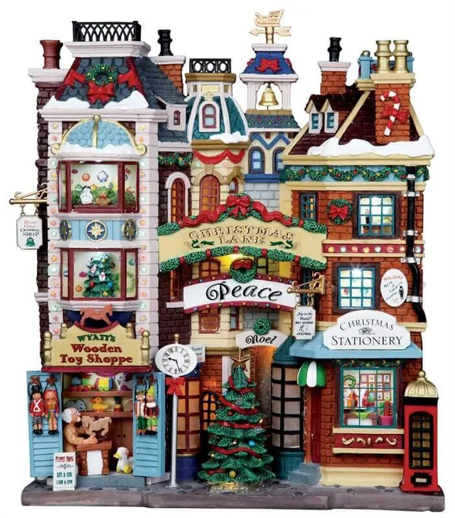 lemax-christmas-lane-fa-ade-lumineuse-essex-street image 1