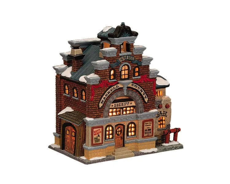 lemax-haskell-county-sheriff-b-timent-miniature-sh-rif-lumineux image 1