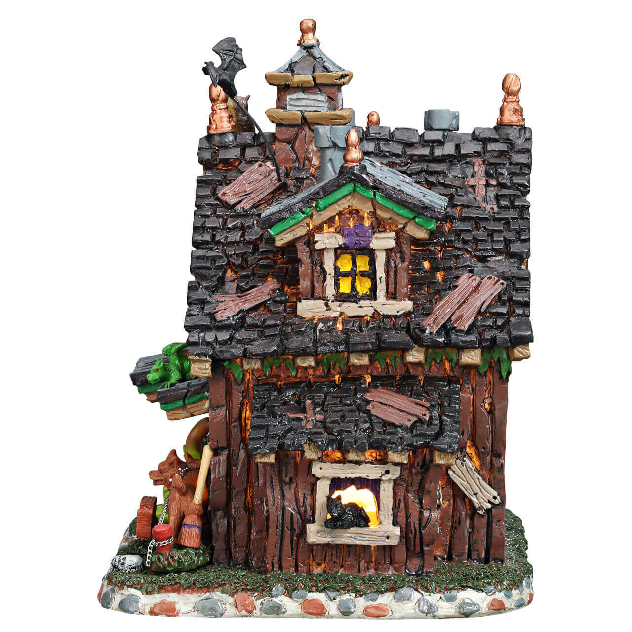 lemax-creepy-crawlies-pet-sitting-maison-lumineuse-spooky-town image 2