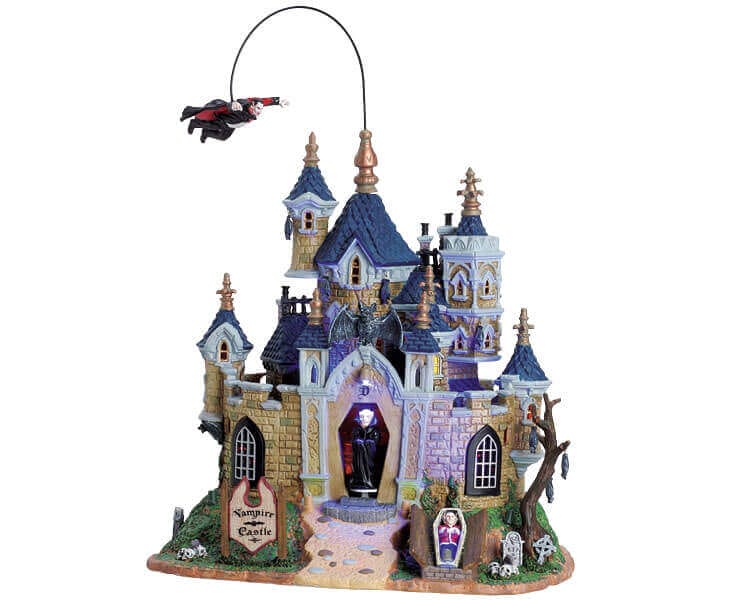 lemax-vampire-castle-ch-teau-vampire-lumineux-spooky-town image 1