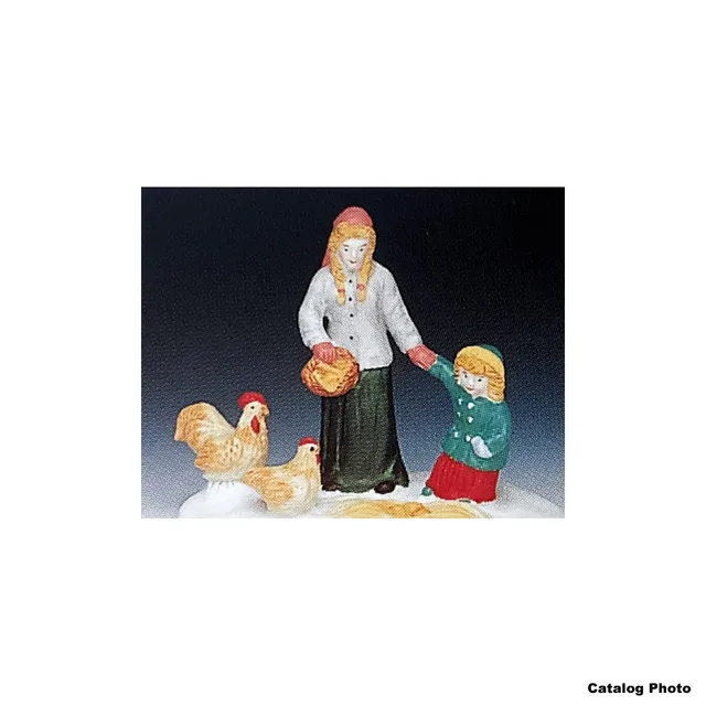 lemax-gathering-eggs-figurine-ferme-ramassage-des-ufs image 1