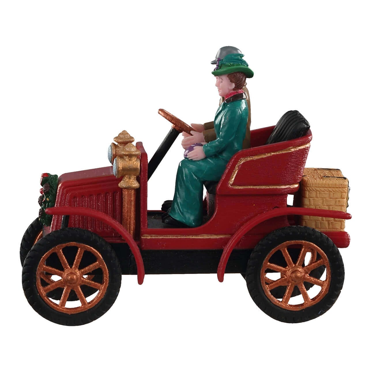 lemax-first-car-in-town-voiture-rouge-vintage-caddington image 3