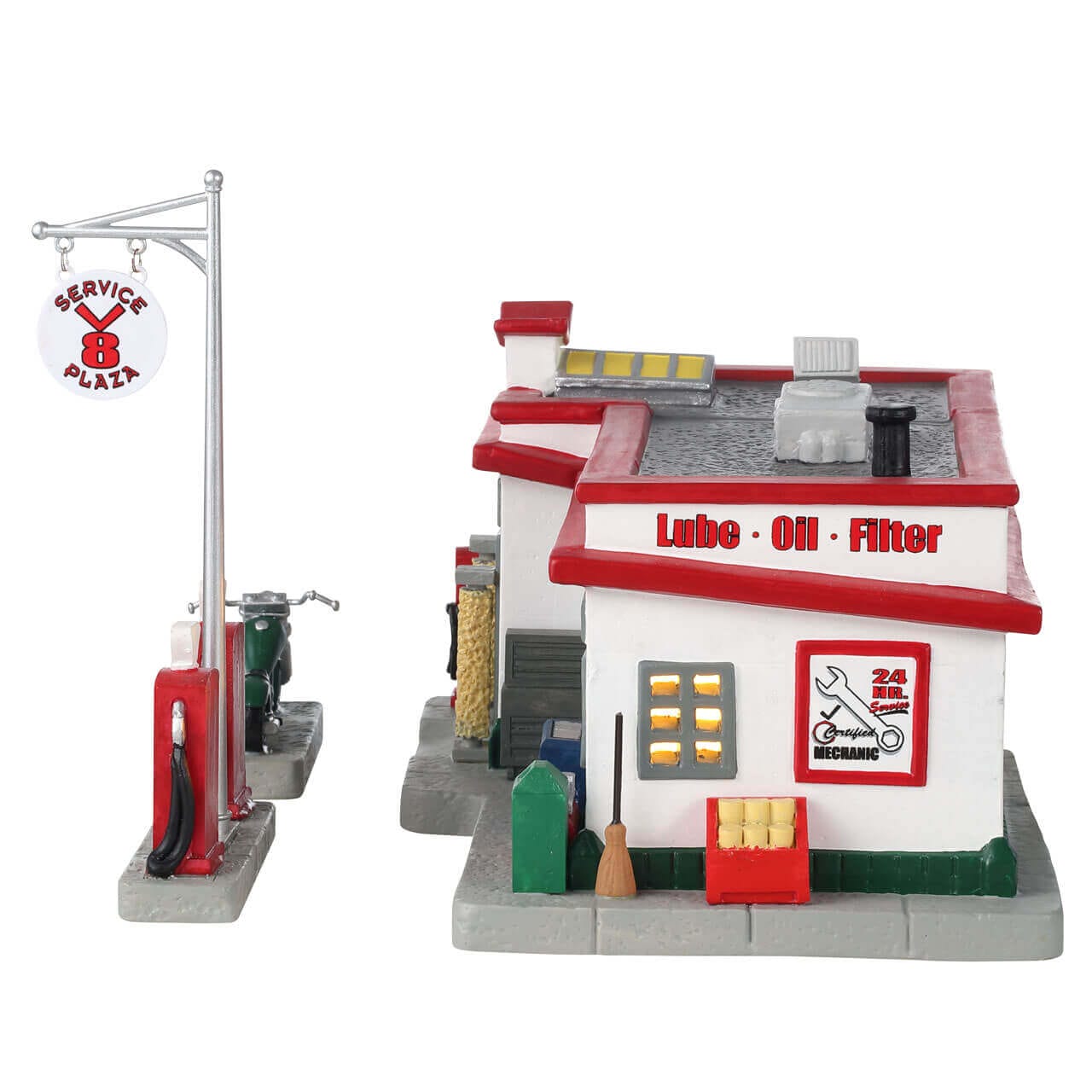 lemax-v8-service-plaza-b-timent-miniature-pour-village image 2
