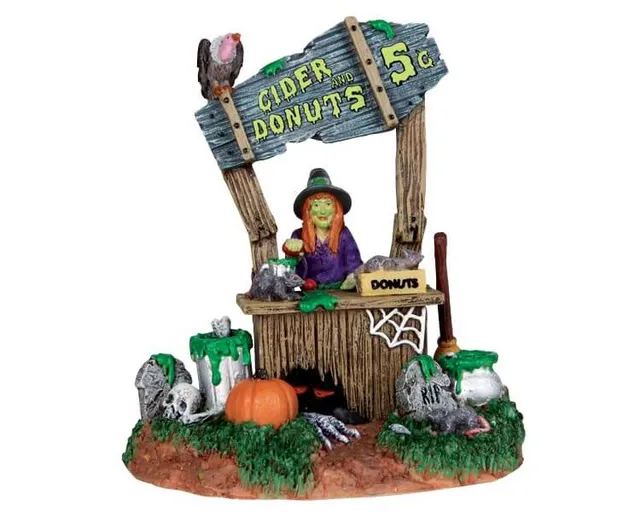 lemax-creepy-cider-stand-stand-halloween-spooky-town image 1