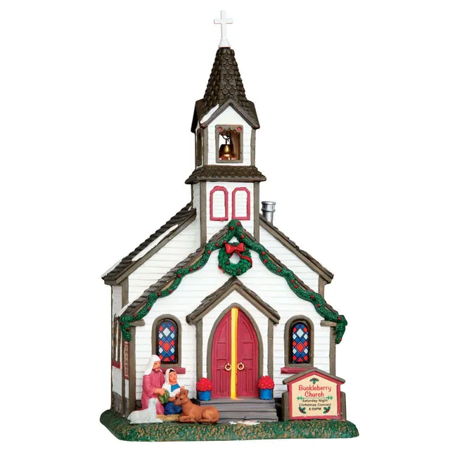 lemax-buckleberry-church-glise-miniature-lumineuse-pour-village-de-no-l image 1
