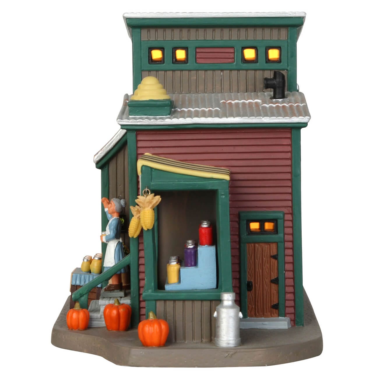 lemax-honey-hill-farm-stand-b-timent-village-miniature-ferme image 2