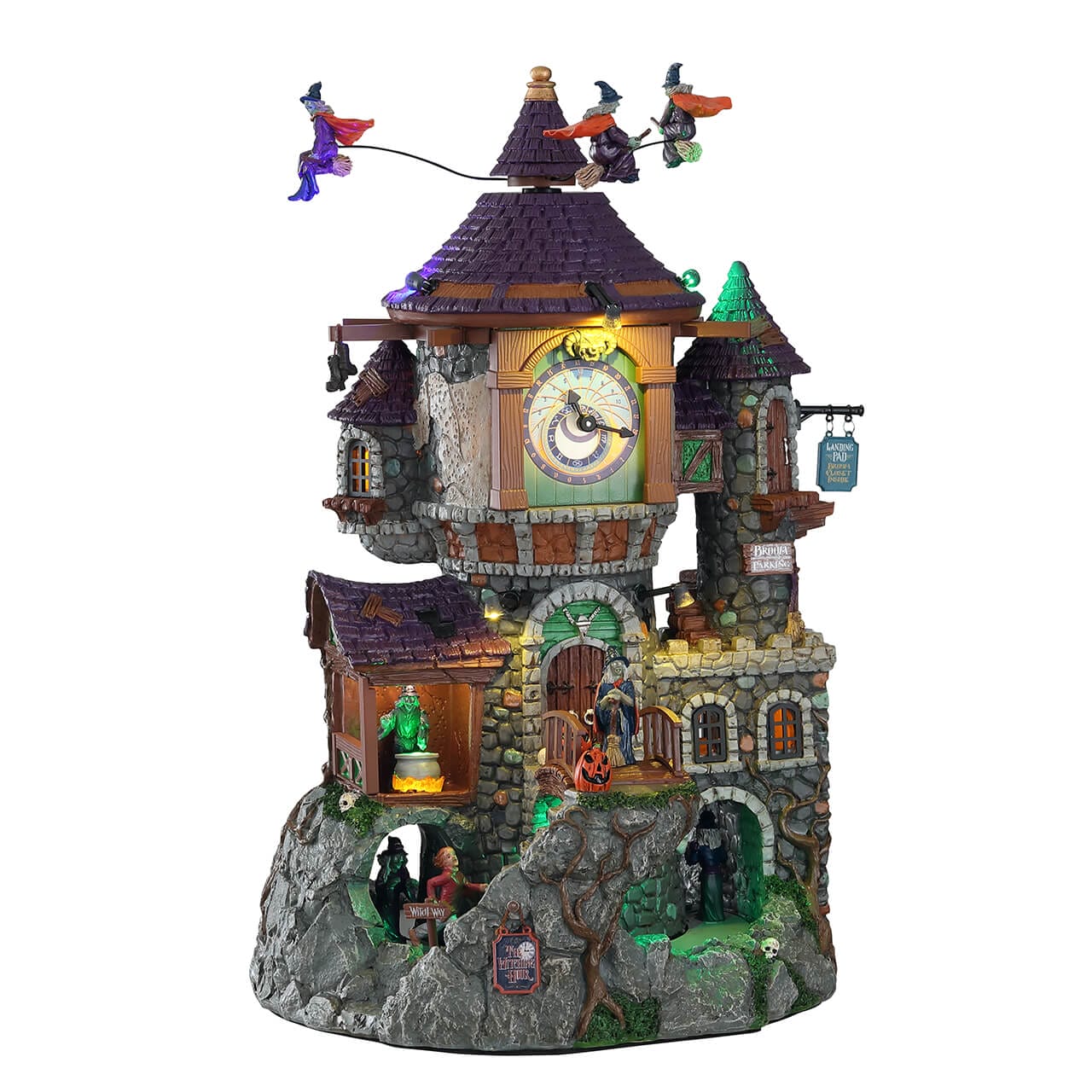 lemax-the-witching-hour-tour-horloge-anim-e-spooky-town image 1