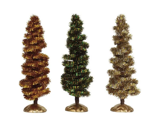 lemax-garland-tree-small-petit-sapin-guirlande-couleur-assortie image 1