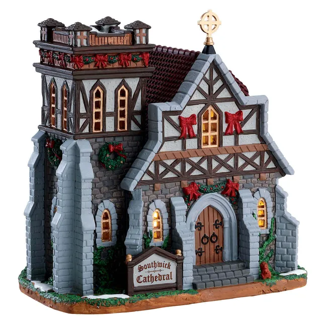 lemax-southwick-cathedral-glise-miniature-lumineuse image 1