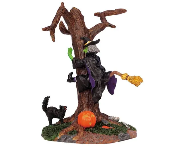 lemax-clumsy-witch-sorci-re-maladroite-spooky-town image 1