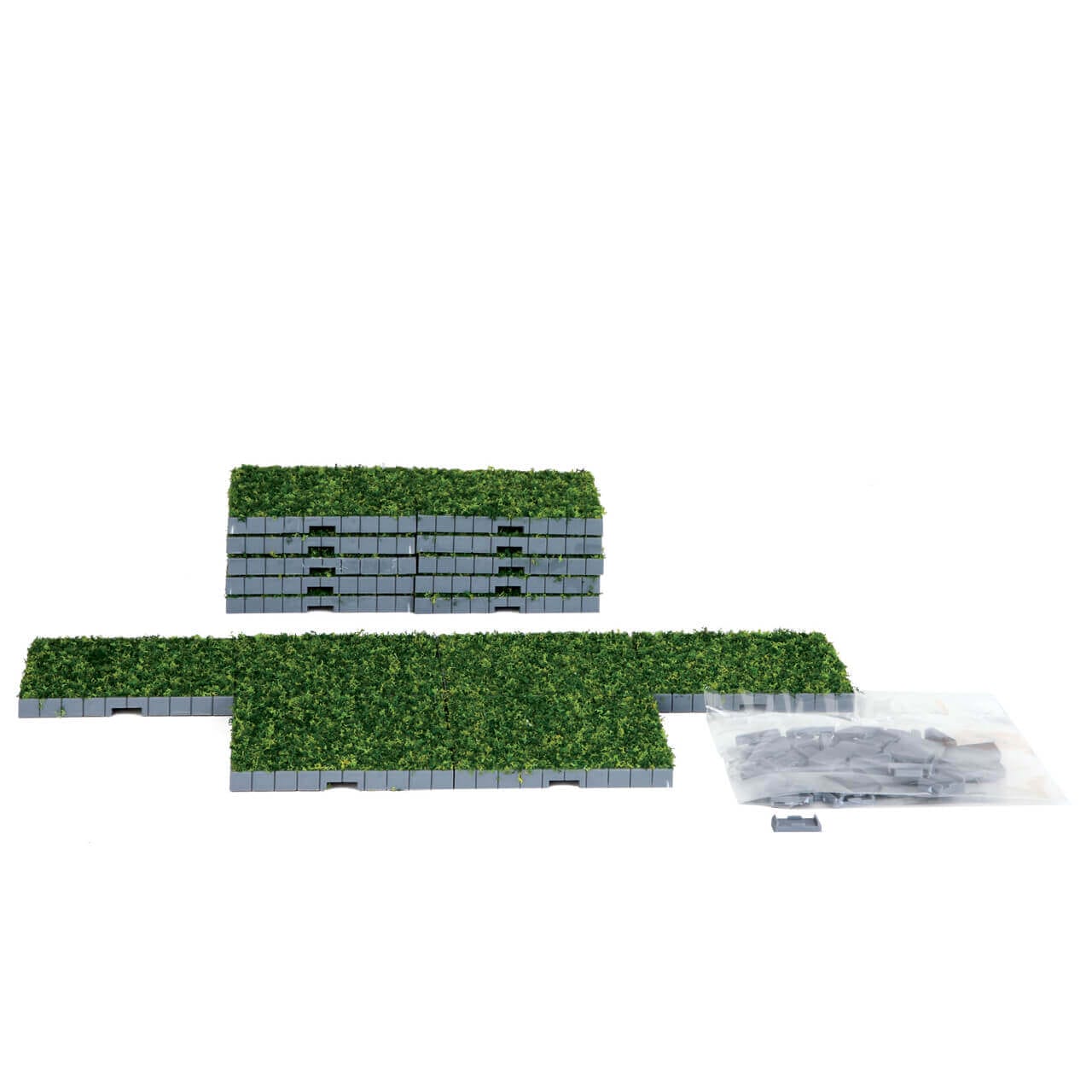 lemax-plaza-system-grass-square-16-pcs-socles-village-miniature image 2