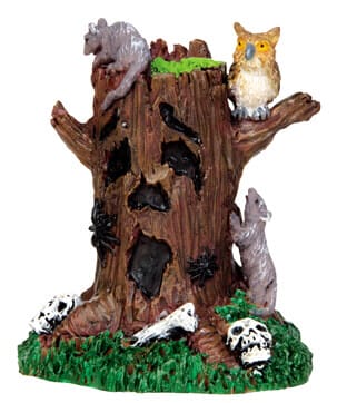 lemax-spooky-tree-stump-souche-d-arbre-halloween-spooky-town image 1