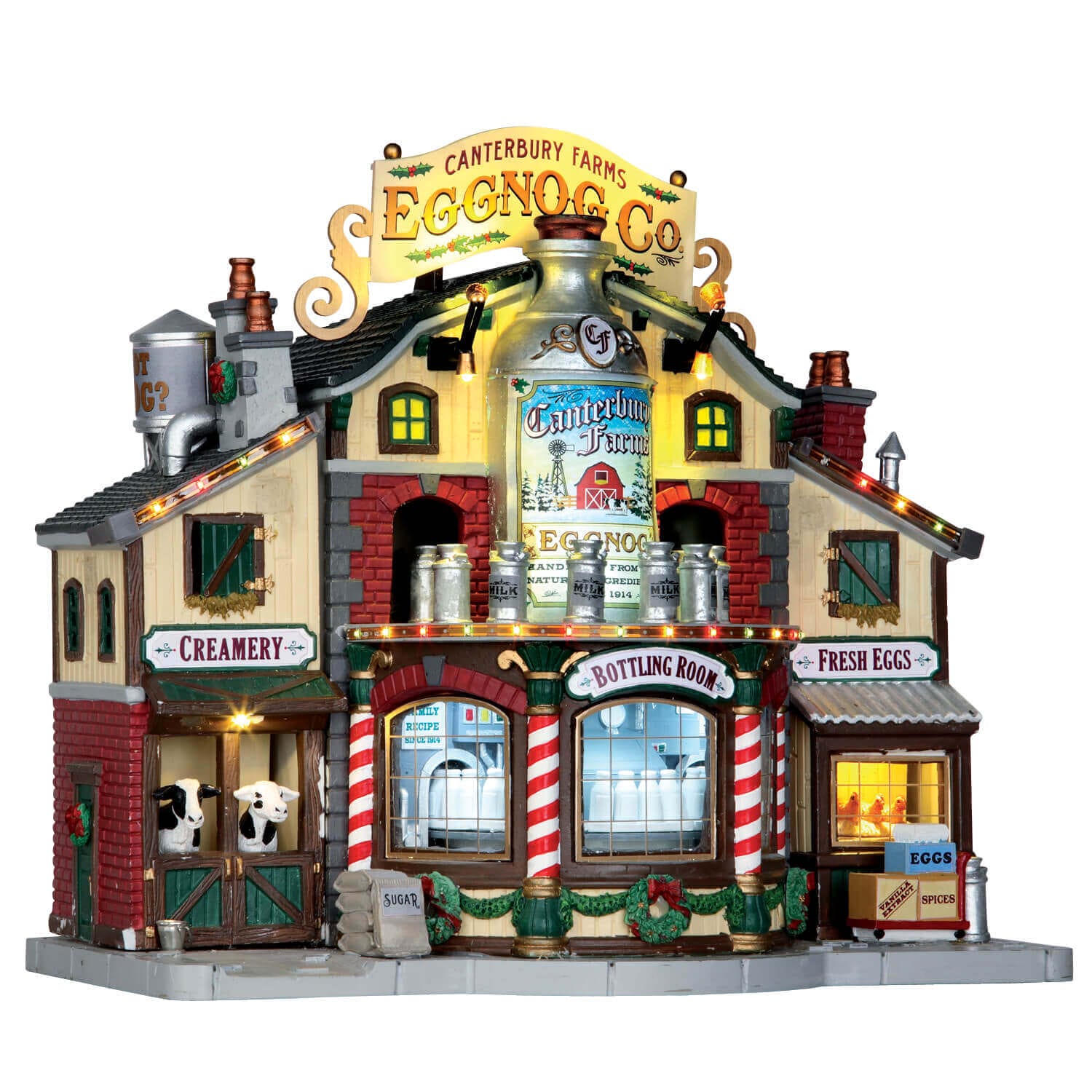 lemax-canterbury-farms-eggnog-factory-b-timent-lumineux-anim image 1