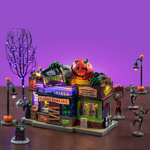 lemax-nightmares-video-set-boutique-horrifique-spooky-town image 1