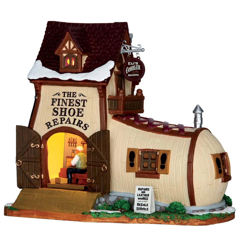 lemax-eli-s-cobbler-shoppe-village-miniature-lumineux image 1