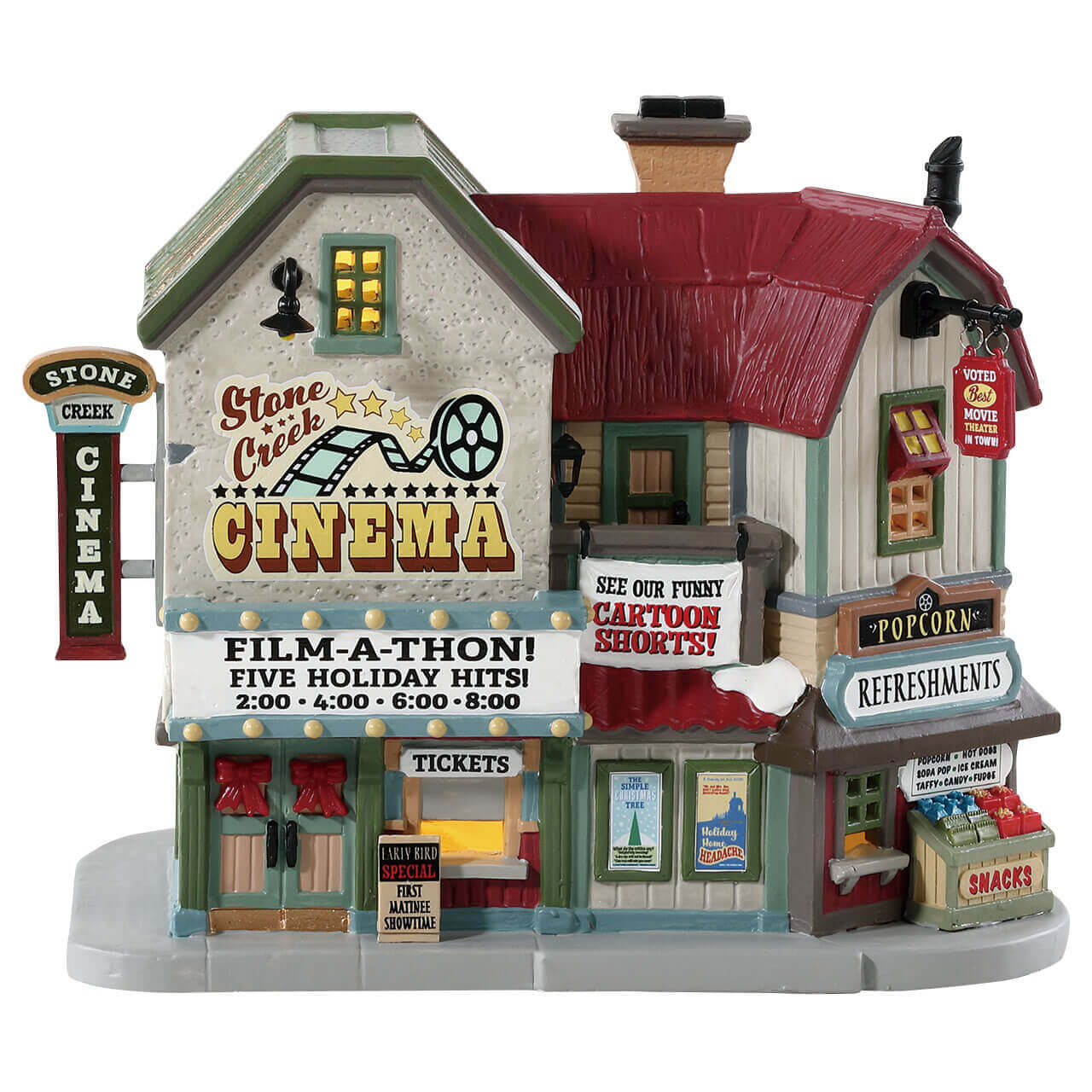 lemax-stone-creek-cinema-maison-miniature-lumineuse-cin-ma-village-de-no-l image 4