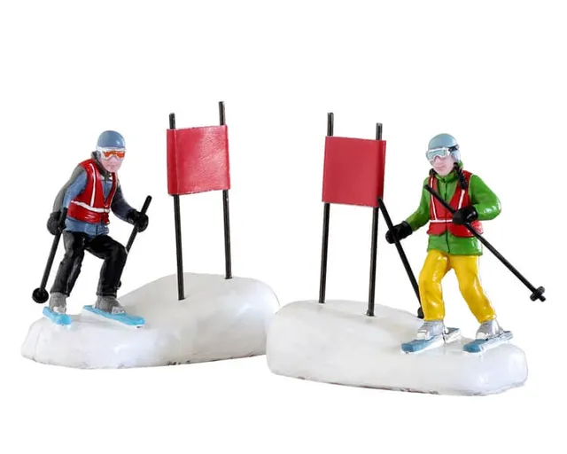 lemax-slalom-stars-duo-skieurs-slalom-vail-village-6-1-cm image 1