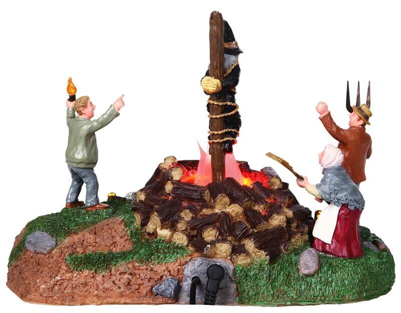 lemax-witch-burning-accessoire-b-cher-de-sorci-re-lumineux-spooky-town image 4