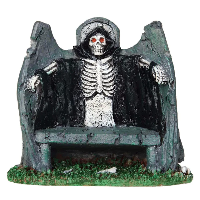 lemax-reaper-bench-banc-miniature-spooky-town-halloween image 1