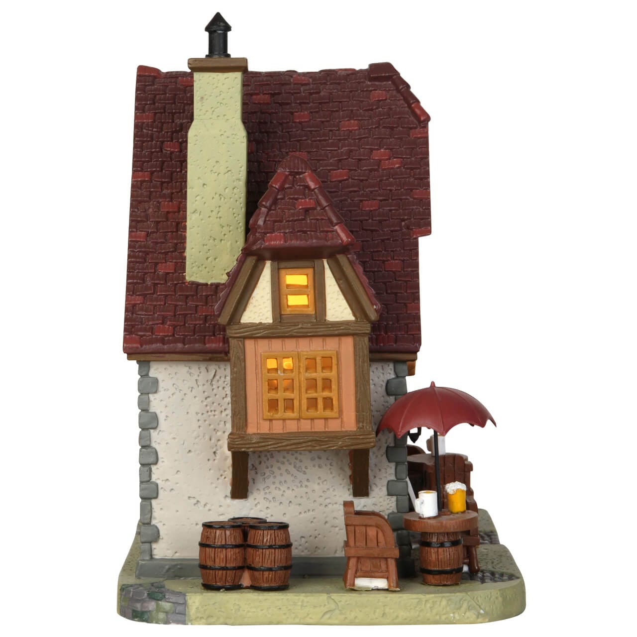 lemax-stein-haus-pub-taverne-lumineuse-pour-village-miniature image 3