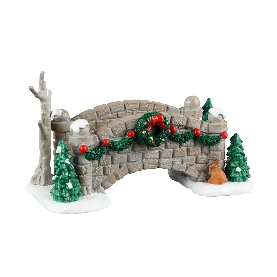 lemax-christmas-footbridge-pont-de-no-l-avec-guirlandes-pour-village-miniature image 1