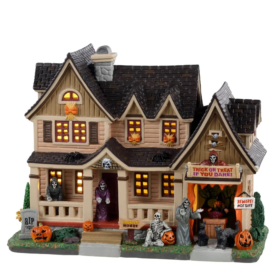 lemax-trick-or-treat-if-you-dare-maison-hant-e-lumineuse image 1