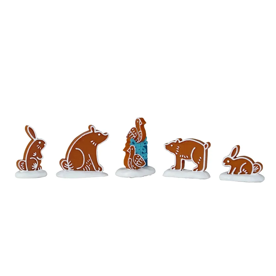 lemax-gingerbread-animals-animaux-en-pain-d-pices-sugar-n-spice image 1