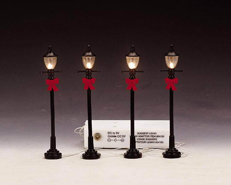 lemax-4-gas-street-lamp-lot-4-r-verb-res-lumineux image 1