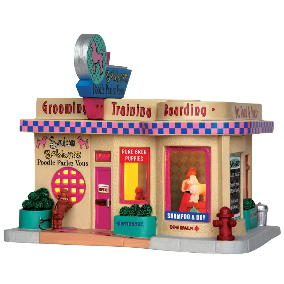 lemax-bobbies-poodle-parlez-vous-figurine image 1