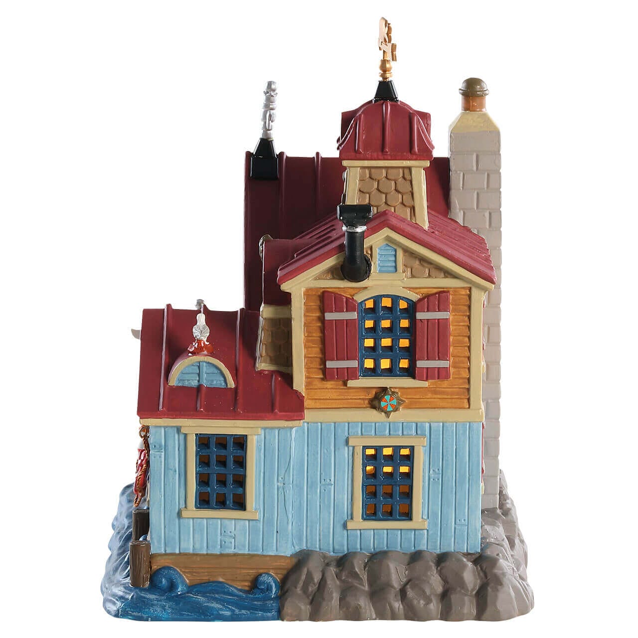 lemax-sea-spray-sailing-school-b-timent-miniature-lumineux-bord-de-mer image 2