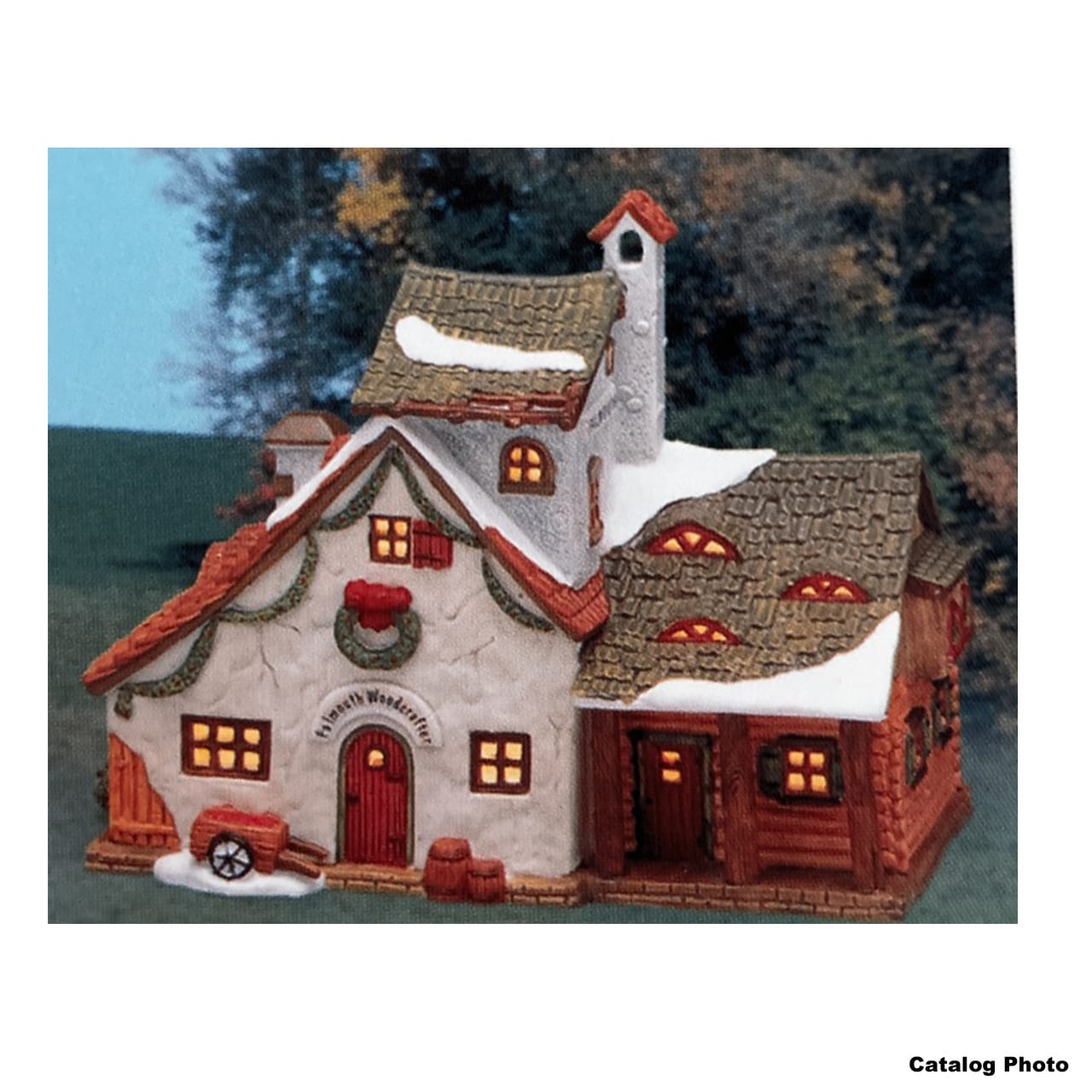 lemax-falmouth-woodcrafter-b-timent-miniature-lumineux-artisan-bois image 1