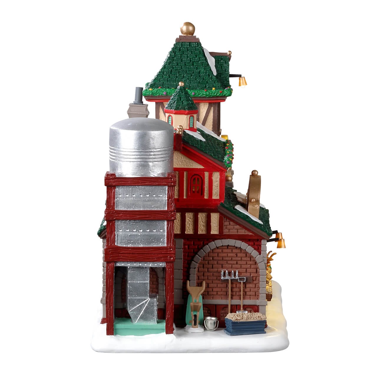 lemax-santa-s-reindeer-stables-curie-des-rennes-lumineuse image 2