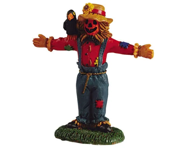 lemax-silly-scarecrow-figurine-pouvantail-spooky-town image 1