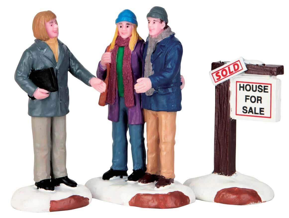 lemax-sold-set-of-3-lot-de-3-figurines-village-de-no-l image 1