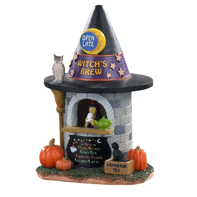 lemax-witch-s-brew-coffee-maison-tour-caf-sorci-re-spooky-town image 1