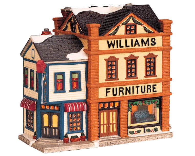 lemax-williams-furniture-store-b-timent-miniature-lumineux-village-de-no-l image 2